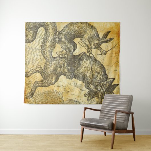 brerのウサギおよび孤 タペストリー (インサイチュ(横))