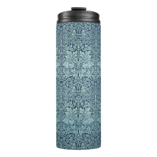 Brer Rabbit by William Morris Blue Textile Pattern タンブラー (正面)