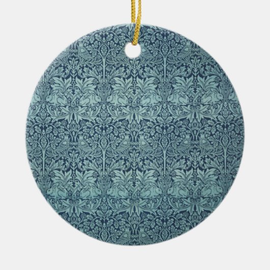 Brer Rabbit by William Morris, Textile Pattern セラミックオーナメント (正面)