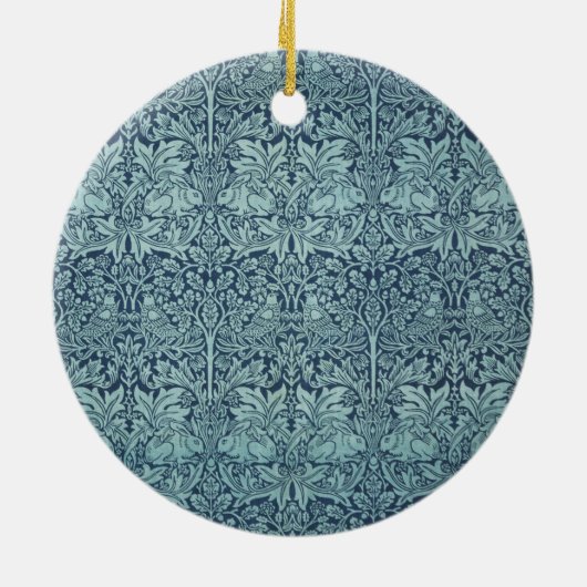 Brer Rabbit by William Morris, Textile Pattern セラミックオーナメント (裏面)