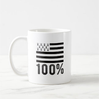 Bretagne 100 % Drapeau Breton コーヒーマグカップ