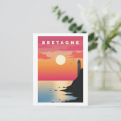 Bretagne - Affiche Vintage - Breton - Bzh - Breizh ポストカード (スタンド正面)