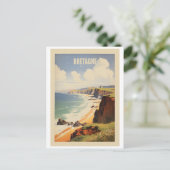 Bretagne - Affiche Vintage - Breton - Bzh - Breizh ポストカード (スタンド正面)
