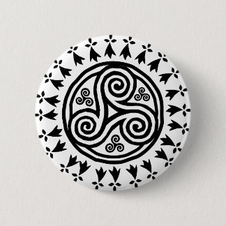 Breton triskel & hermines 缶バッジ