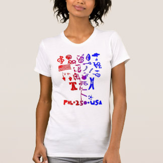 BRETT BENDER アメリカ建国250年記念グッズ 赤 白 青 Tシャツ