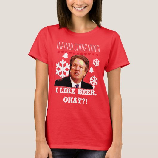 "Brett Kavanaugh"の醜いクリスマスのワイシャツ Tシャツ (正面)