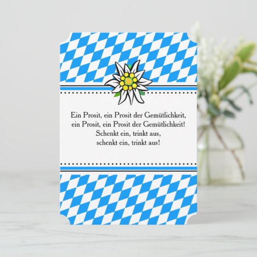 Brettchen Oktoberfest Einladung 招待状 (スタンド正面)