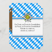 Brettchen Oktoberfest Einladung 招待状 (正面/裏面)