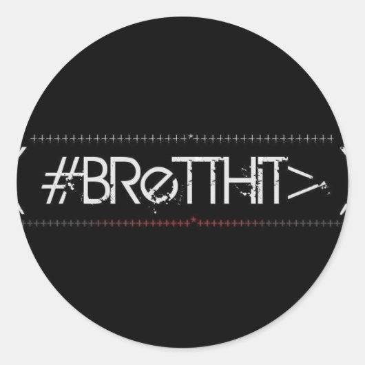 BrettHit Sticker (Rounded) ラウンドシール (正面)