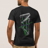 BrettHit | T-Shirt | [Black/Green] Logo Front/Back Tシャツ (裏面)