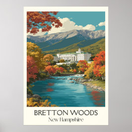 Bretton Woods New Hampshire Autumn ポスター