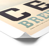 Breuil-Cervinia Aosta Valley Italy Vintage Ski ポスター (角)