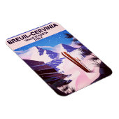 Breuil-Cervinia, Valle d'Aosta,イタリア,スキーポスター マグネット (右側)