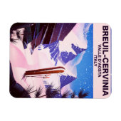 Breuil-Cervinia, Valle d'Aosta,イタリア,スキーポスター マグネット (横)