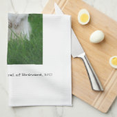 Brevardの白いリス キッチンタオル (四つ折り)