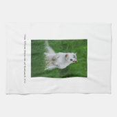 Brevardの白いリス キッチンタオル (横)