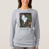 Brevard White Squirrel - Long Sleeved T-Shirt Tシャツ (正面)