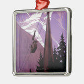 Brevent Mt.へのケーブル鉄道 メタルオーナメント (左)