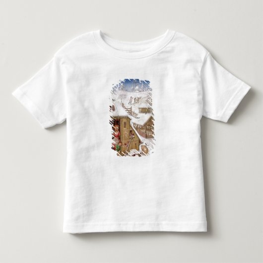 「Breviarium Grimaniからの小作農の生命、 トドラーTシャツ (正面)
