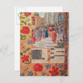 Breviaryからの王デイヴィッドおよびミュージシャン、 ポストカード (正面/裏面)