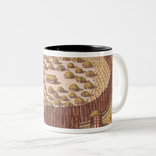 「Brevis 2からの強化されたインドの村、 ツートーンマグカップ (正面右)