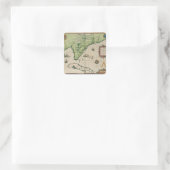 「Brevis Narratioからのフロリダの地図、 スクエアシール (バッグ)