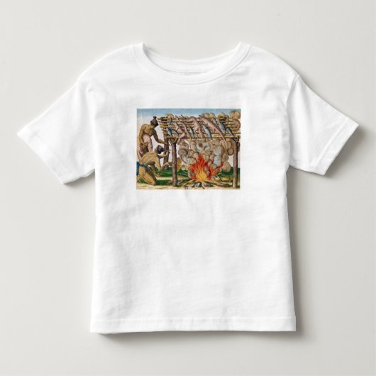 「Brevis Narratioからの動物を、焼く方法 トドラーTシャツ (正面)