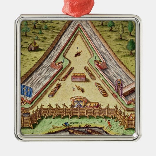 「Brevis Narratioからの城砦キャロライン、 メタルオーナメント (正面)