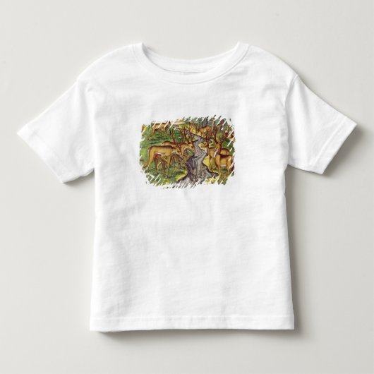 「Brevis Narratioからの雄鹿の狩り、 トドラーTシャツ (正面)