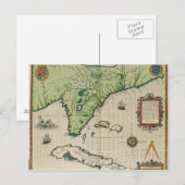 'Brevis Narratio'のフロリダの地図 ポストカード (正面/裏面)