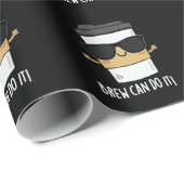 Brewはそれをコーヒ前向きープンダークBG ラッピングペーパー (ロールコーナー)