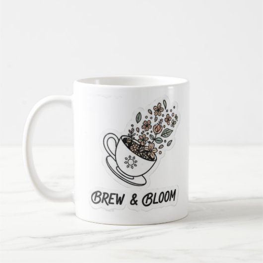 BREW AND BLOOM コーヒーマグカップ (左)