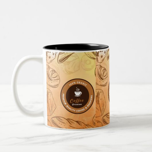 Brew & Bite: Sip 'nトーストコーヒーマグ ツートーンマグカップ (左)