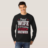 Brew Brewing Brewery Brewmaster Brewer Wife Tシャツ (正面フル)