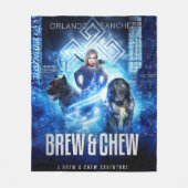 Brew & Chew フリースブランケット (正面)