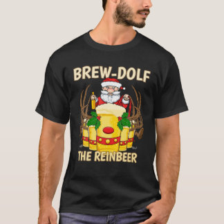 Brew-Dolf The Reinbeer Reindeer Beer Christmas Dri Tシャツ