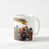 「Brew Happy!」コーヒークルー コーヒーマグカップ (正面右)