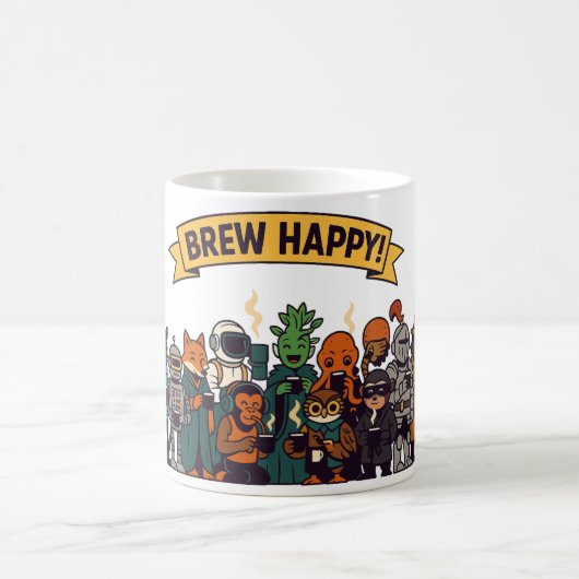 “Brew Happy! Coffee Crew コーヒーマグカップ (中央)