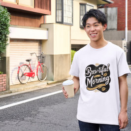 Brew-Healy Mornong おもしろい Coffee Givenデザイン Tシャツ
