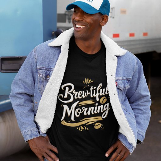 Brew-Healy Mornong おもしろい Coffee Givenデザイン Tシャツ