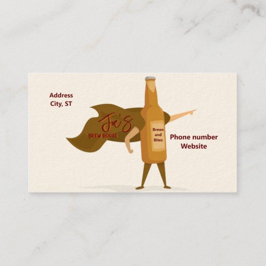 Brew House名刺 名刺 (裏面)