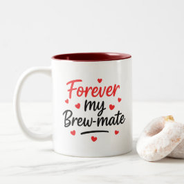 Brew-Mateカップル記念日/友情ギフトマグ ツートーンマグカップ