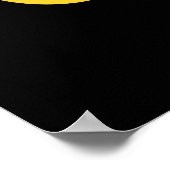 Brew-nana おもしろい Banana Pun Dark BG ポスター (角)