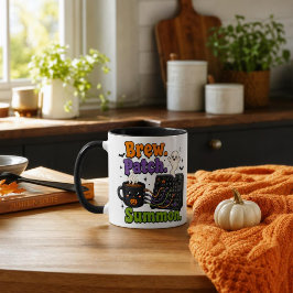 Brew. Patch. Summon. – Halloween Synth Nerd マグカップ