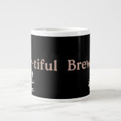 Brew-tiful, Co-worker or Birthday Gift  ジャンボコーヒーマグカップ (正面)