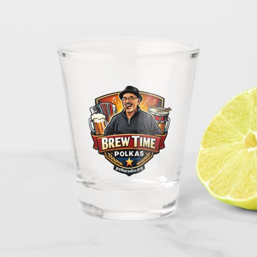 Brew Time Polkas ショットグラス (正面)