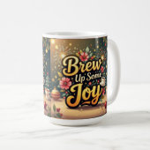 Brew up some joy merry Christmas コーヒーマグカップ (正面右)