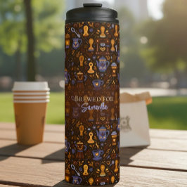 Brewed for [Name] — folk coffee (cocoa & slate) タンブラー