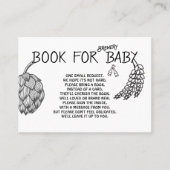 Breweryベビー- B&W -ベビー挿入カード用ブック プレイスカード (正面)