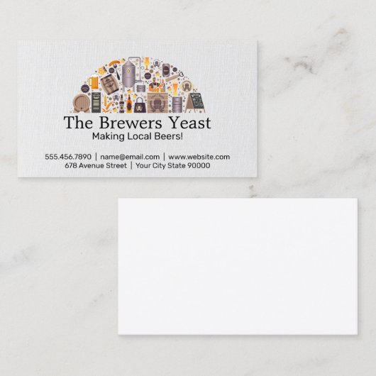 Brewery Accessories | Restaurant | Beer Garden  名刺 (正面/裏面)